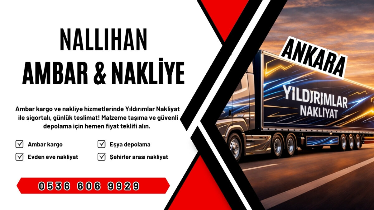 Nallıhan Ankara Ambar Kargo ve Evden Eve Nakliyat