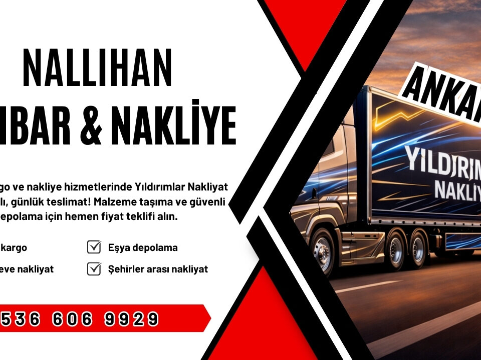 Nallıhan Ankara Ambar Kargo ve Evden Eve Nakliyat