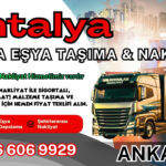 Antalya Parça Eşya Taşıma, Nakliyat Fiyatları ve Eşya Depolama