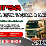 Bursa Parça Eşya Taşıma, Nakliyat Fiyatları ve Eşya Depolama