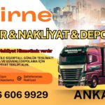 Edirne Ankara Ambar, Nakliyat Fiyatları ve Eşya Depolama