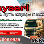 Kayseri Parça Eşya Taşıma, Nakliyat Fiyatları ve Eşya Depolama